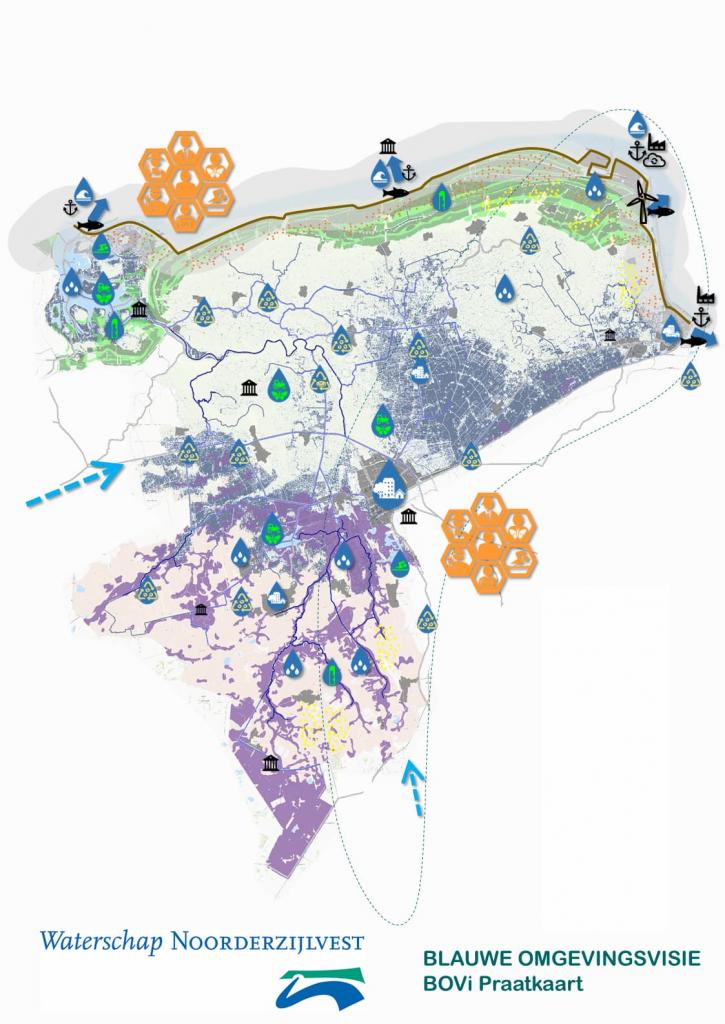 Blauwe Omgevingsvisie praatkaart - concept - wil je uitleg over de praatkaart neem contact op met waterschap Noorderzijlvest