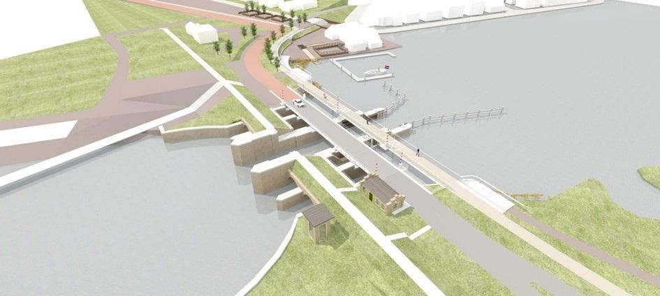 Fietsbrug Reitdiepsluis - ontwerptekeningen (datum 1 mei 2022)